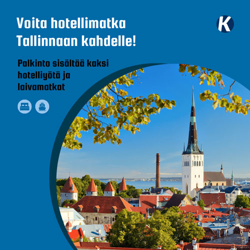 Voita viikonloppumatka Tallinnaan kahdelle!